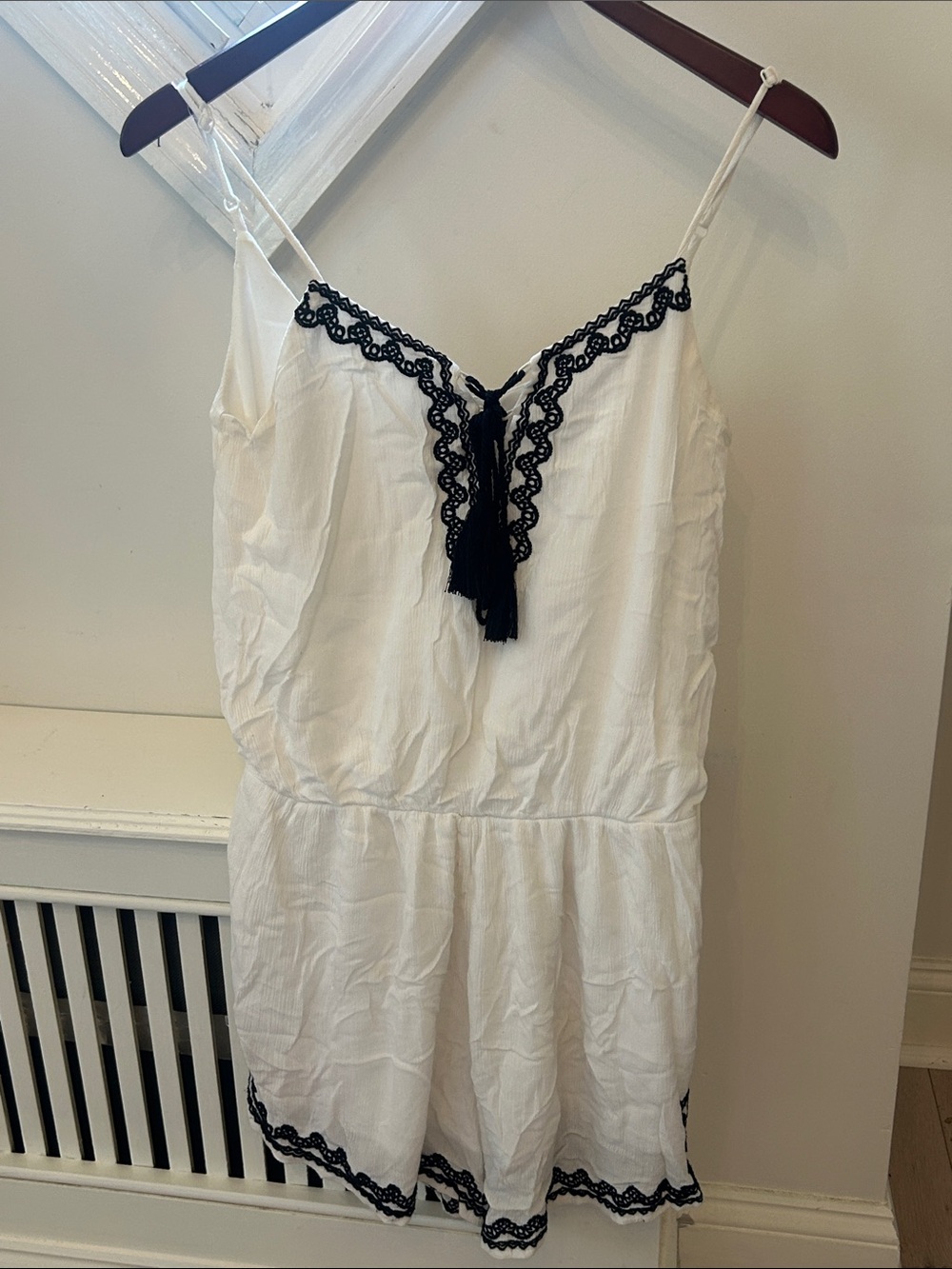 Lulus Black And White Embellished Romper